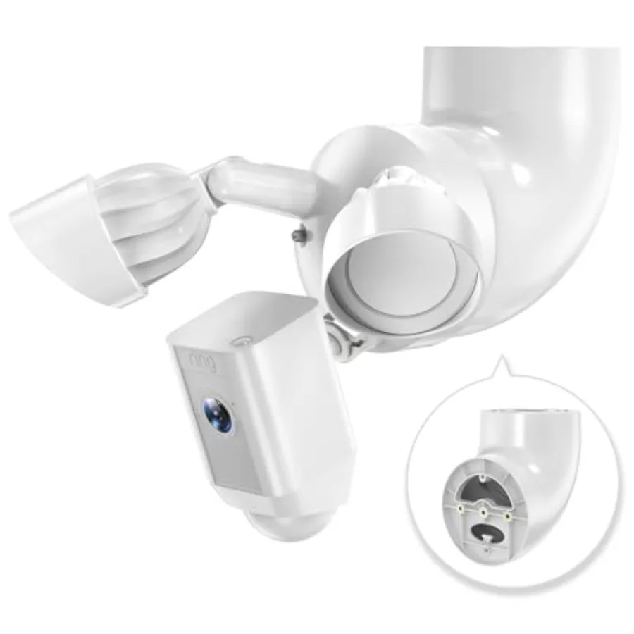 

Крепление на карниз для Ring Floodlight Cam Wired Pro и Ring Smart Lighting Floodlight 2-го поколения / Plus, а также для Ring Blink Wired Floodlight Cam