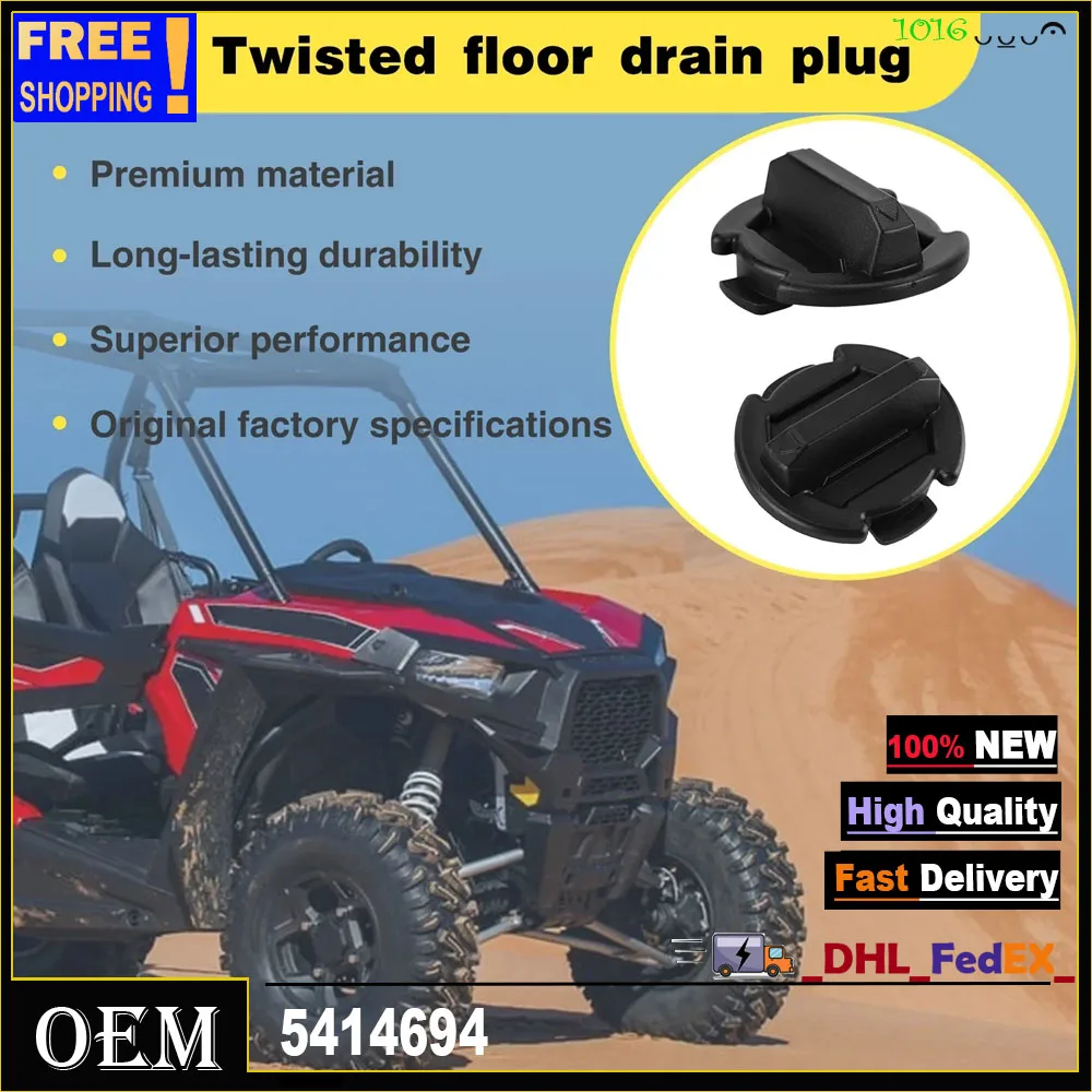 

Pair of Twist Floor Drain Plug Compatible for Polaris RZR 900 1000 Turbo S XP 4 S4 4P RS1