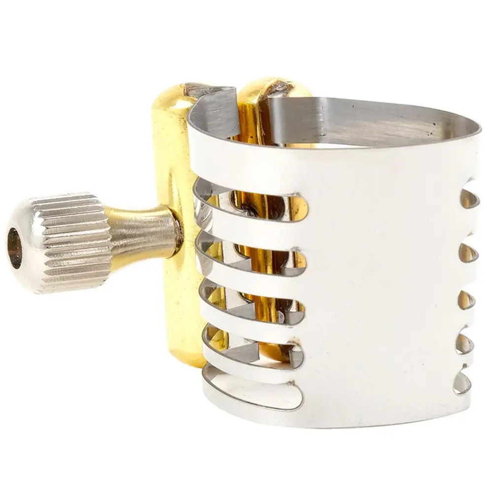 

Saxophone Mouthpiece Clip Durable Replacement Part Smooth Surface Wind Instrument Accessory Adjustable Sax Metal Parts