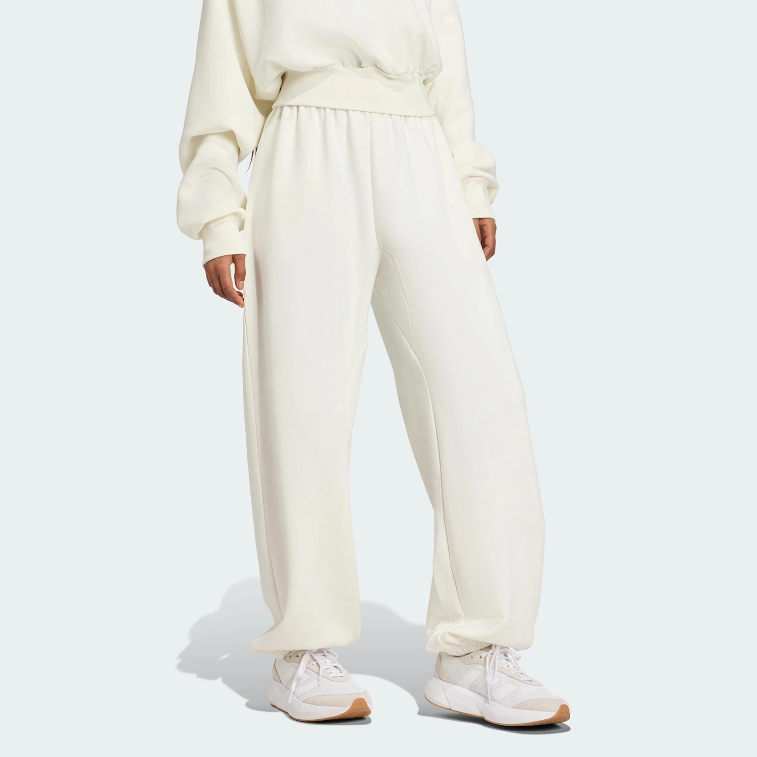 Adidas Originals 2025 Autumn Women's Knit Cuffed Sports Trousers JV9896