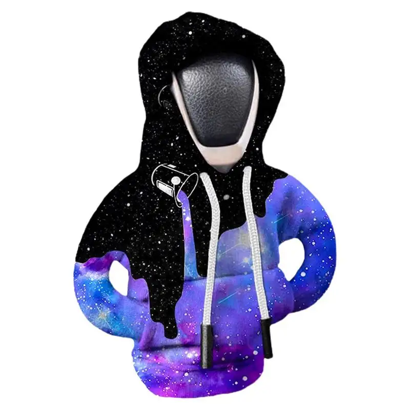 Quente hoodie alavanca de mudança de engrenagem do carro capa mudança alavanca moletom capa de mudança de engrenagem decorações interiores do carro moletom com capuz botão de engrenagem camisola