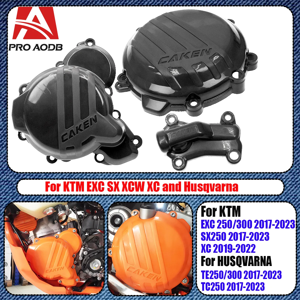 

For Husqvarna TC TE250i TE300i For KTM 250 300 EXC SX XC XCW Motorcycle Engine Clutch Ignition Protector Guard Water Pump Cover