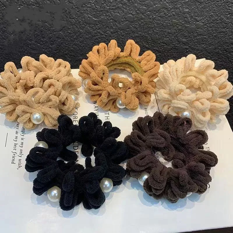 

French Retro Plush Large Intestine Hair Ring For Women With high-end Hair Accessories Tied With High Ponytail Hair Rope Rope
