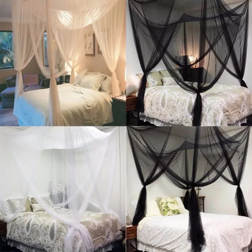

190x210x240cm European Style Mosquito Net Bed Canopy Fine Polyester Fabric for Crib Single Double Bed Room Decor