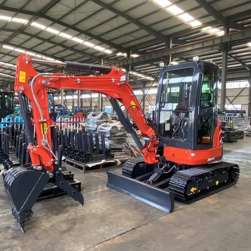 nuoman crawler mini excavator towable backhoe 800 kg