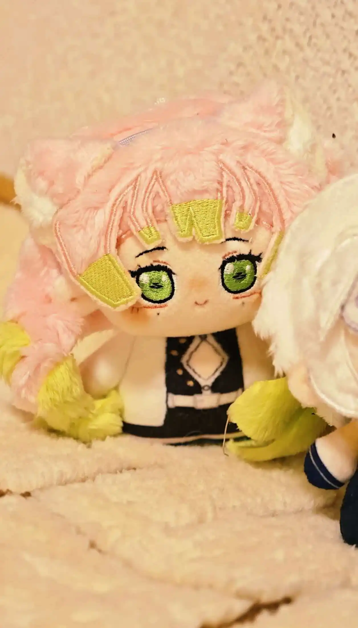 Demon Anime Figure Giyu Tomioka Mitsuri Kanroji Douma 10cm Cotton  Plush Toy Cute Desktop Decoration Festival Gift For Fans
