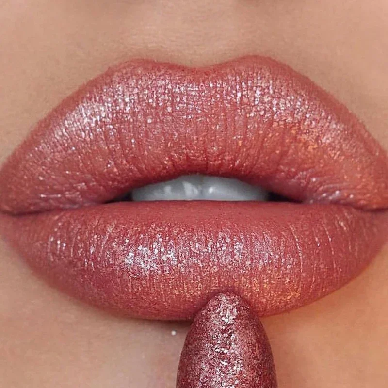 Diamant Matte Lippenstifte Wasserdicht Langlebige Feuchtigkeitsspendende Schimmer Glänzenden Lip Gloss Nicht-stick Tasse Frauen Lippen Make-Up Kosmetik