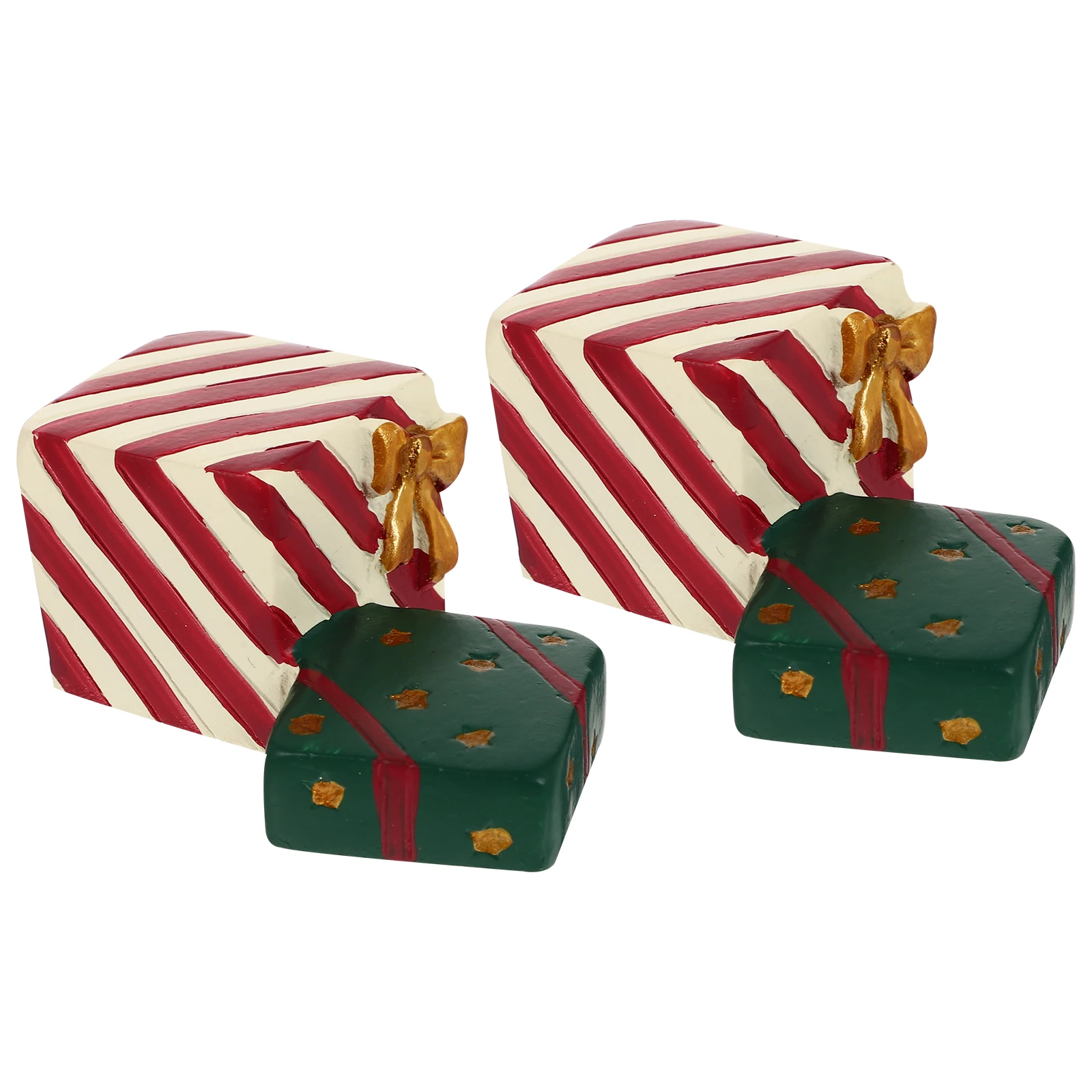 

2Pcs Christmas Aquarium Decorations Mini Resin Xmas Aquarium nament Xmas Tree Fish Tank L scaping Jesus Gift Boxes nament