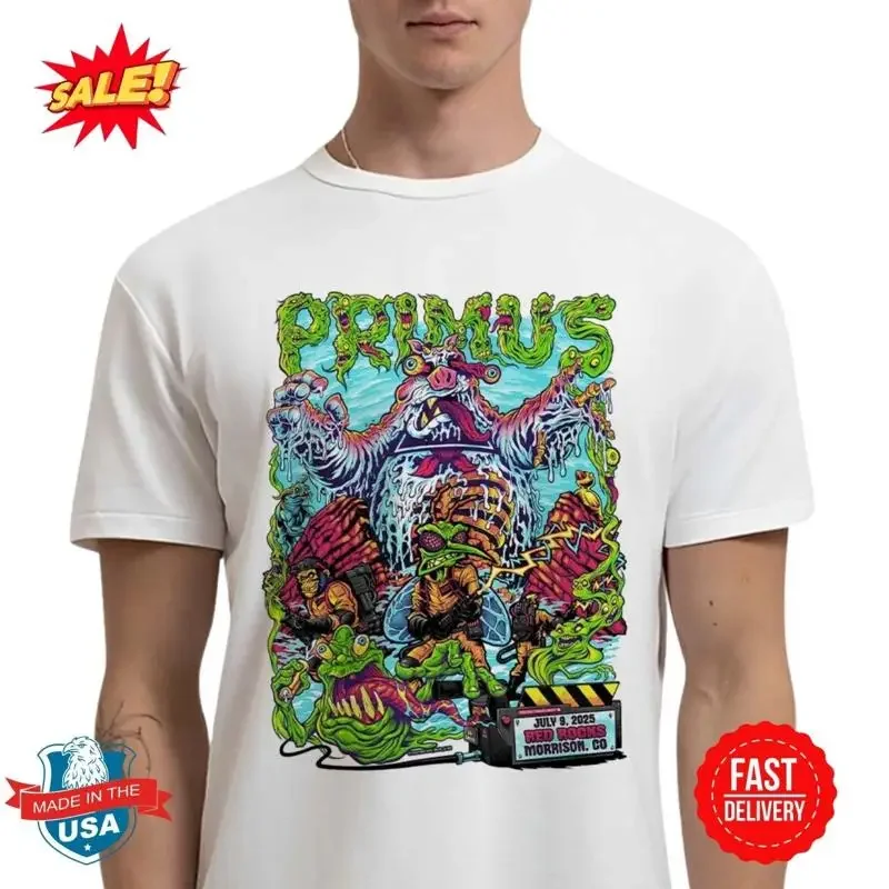 Primus Morrison Colorado 2025 At Red Rocks T Shirt New
