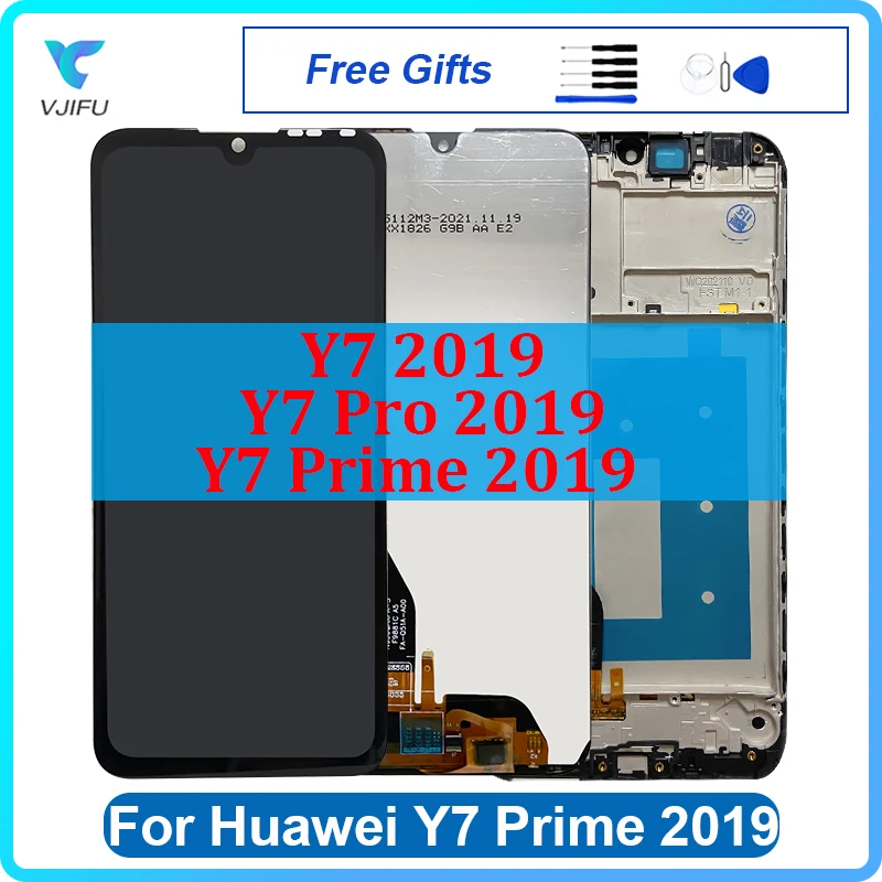 6.26'' LCD For Huawei  Y7 Pro 2019 DUB-LX2 DUB-LX1 Display Touch Screen For Huawei Y7 Prime DUB-LX3 Pantalla Digitizer Replace