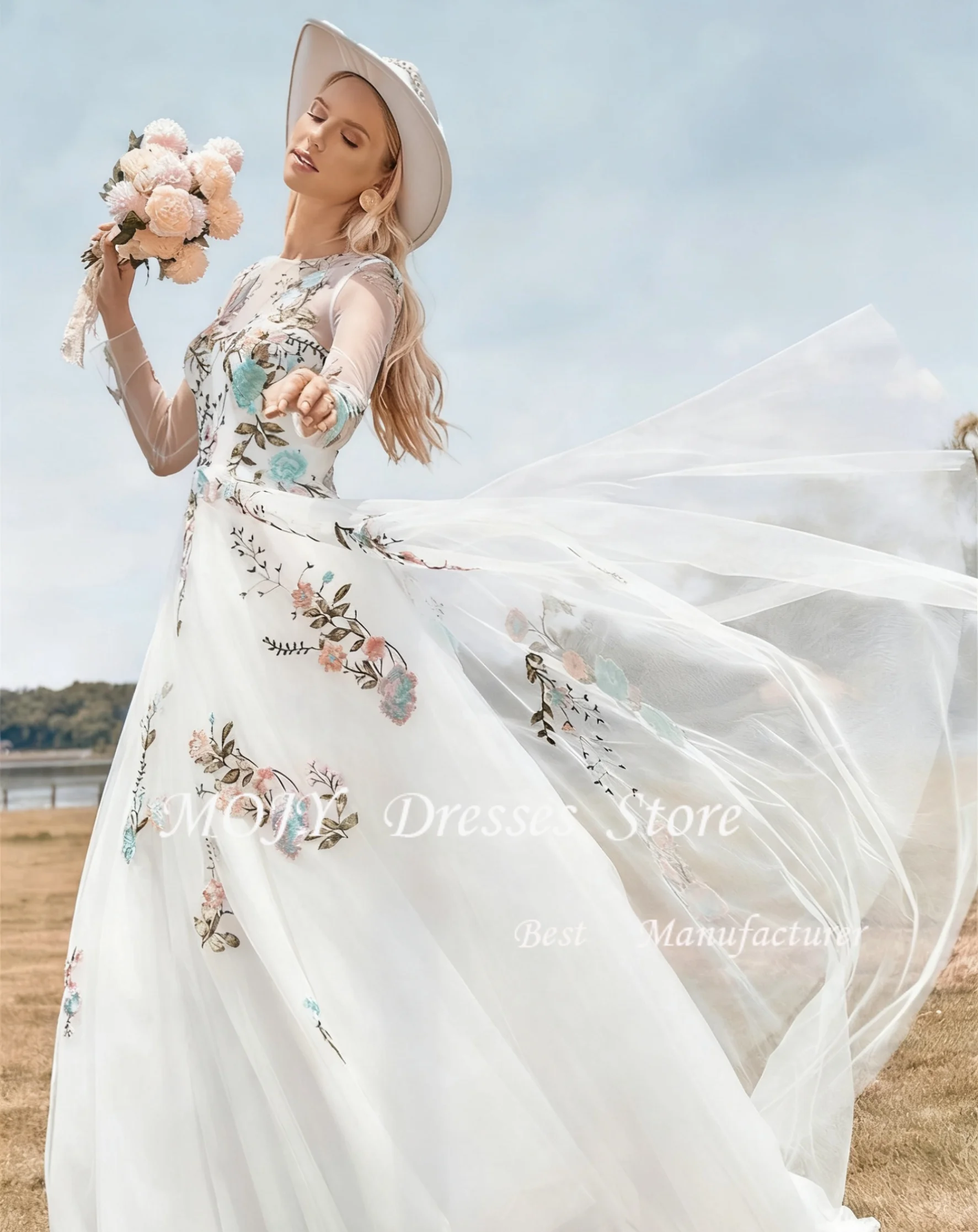 모지 맞춤형 웨딩 파티 드레스 프로무 드레스 럭셔리 우아한 이브닝 드레스 특별한 행사용 웨딩 드레스 신부 드레스