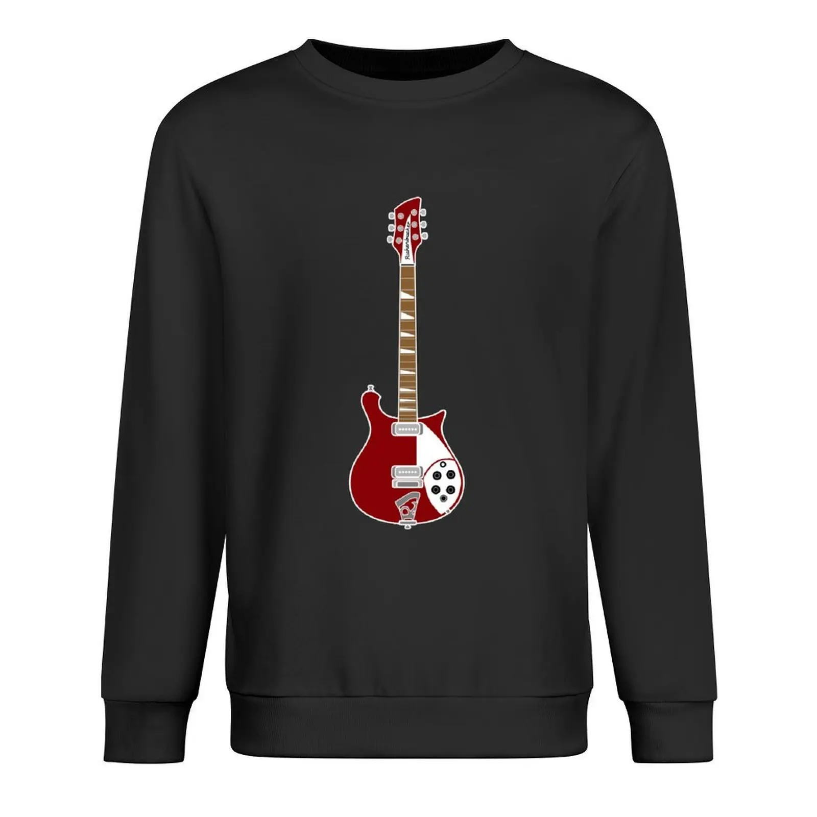 

GUITAR SILHOUETTES - RICKENBACKER 660 Pullover tracksuit men anime clothes fashion men winter clothes autumn sweatshirt