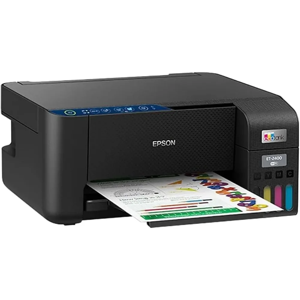 for ET-2400 Wireless Color All-in-One Cartridge-Free Supertank Printer with Scan and Copy – Easy, Everyday Home Printing