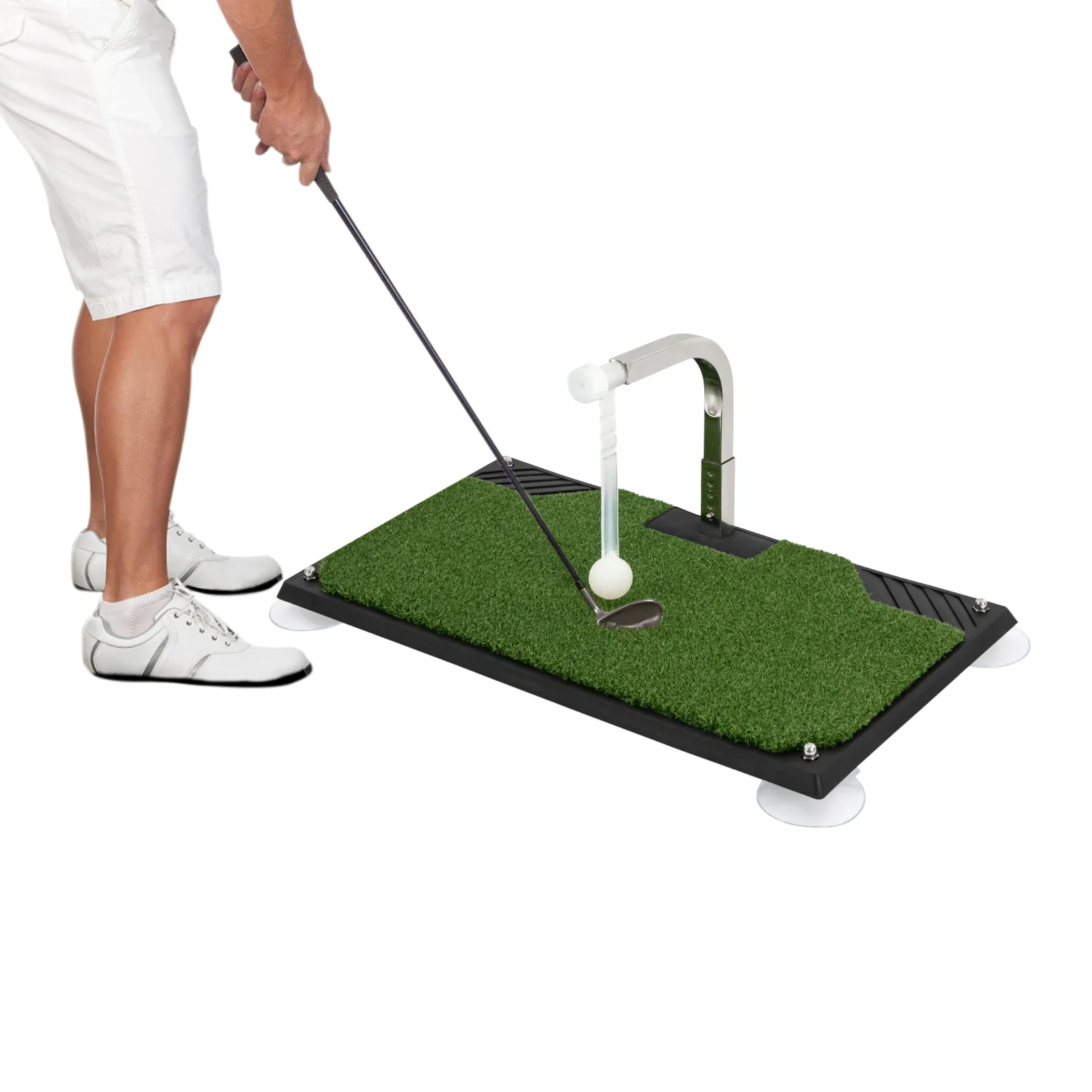 Golf Training Equipment with 5 Height Adjustments, Club Practice Simulator in Home & Indoor