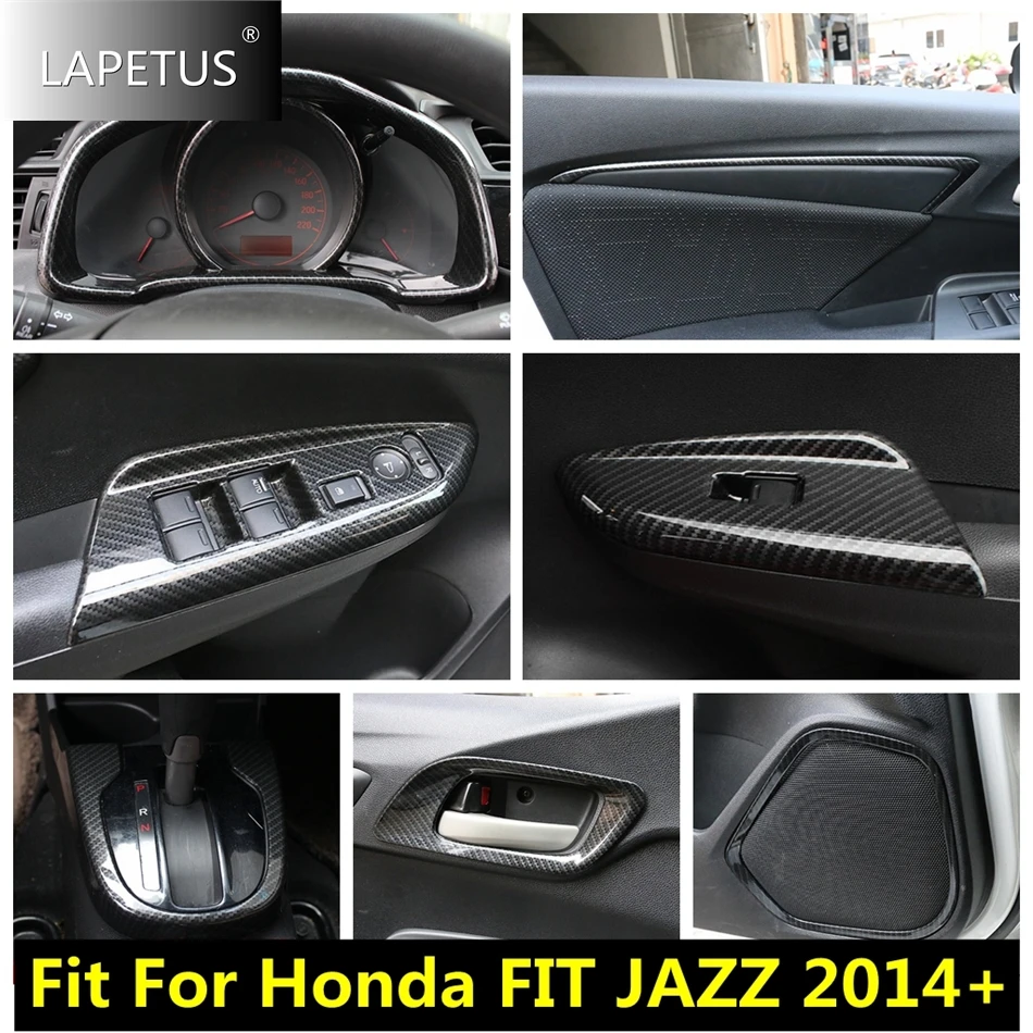 

Speaker / Window Lift Handle Bowl / Dashboard Frame / Door Armrest Strip Cover Trim Accessories For Honda FIT JAZZ 2014 - 2020