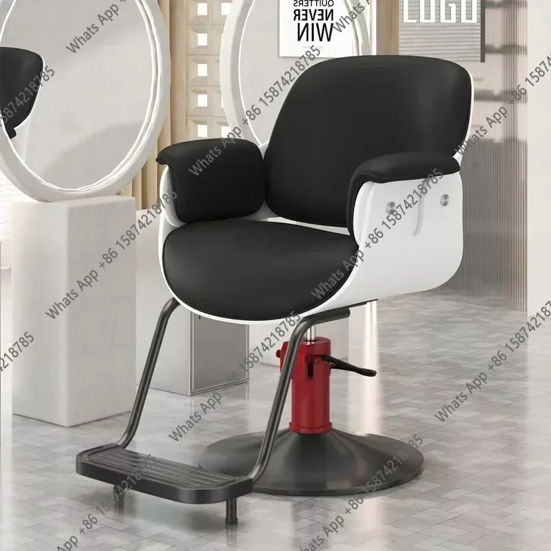 Silla de Barbero Giratoria Moderna VB O, Silla de Peluquería, Silla de Salón de Belleza, Suministros para Esteticistas, Sillón de Peluquería, Muebles de Salón