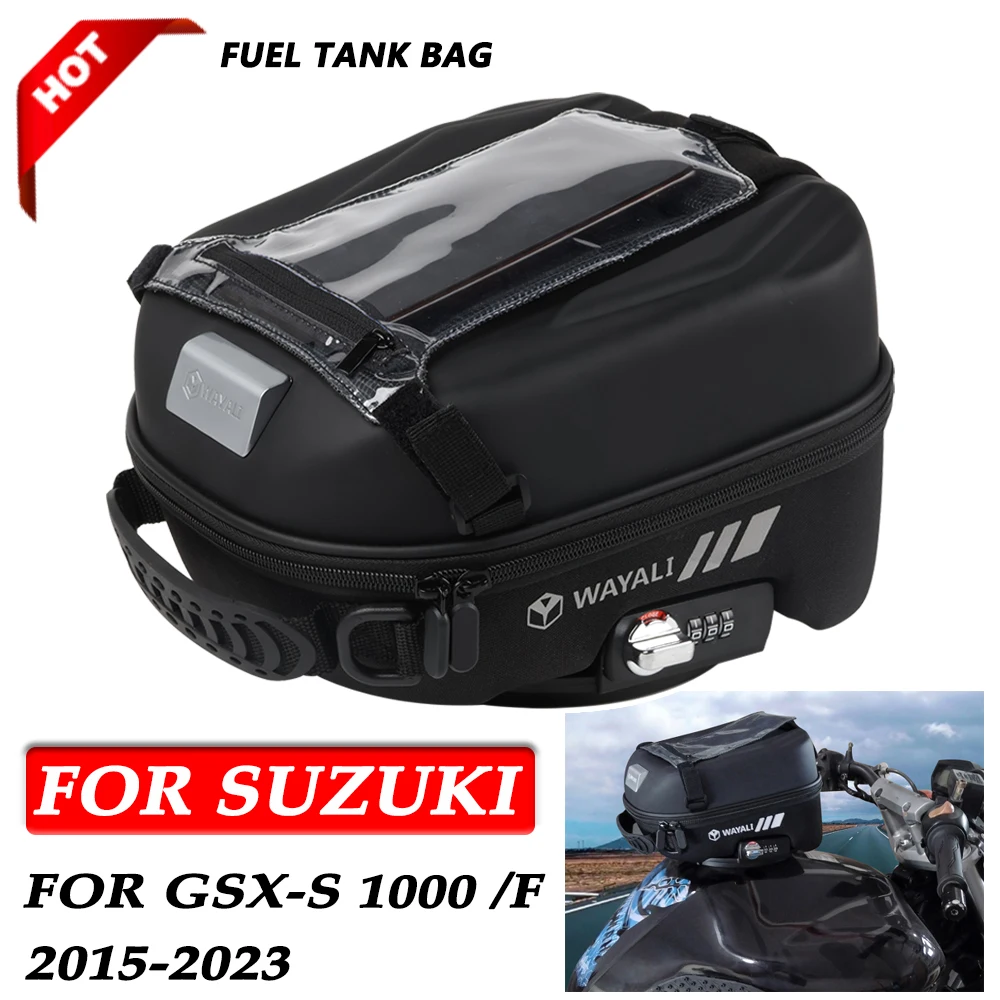 

Motorcycle Fuel Tank Bag for SUZUKI GSX-S 1000 GSX-S1000F GSXS1000 2015-2023 Navigation Packag Storage Bag with Lnstall Adapter