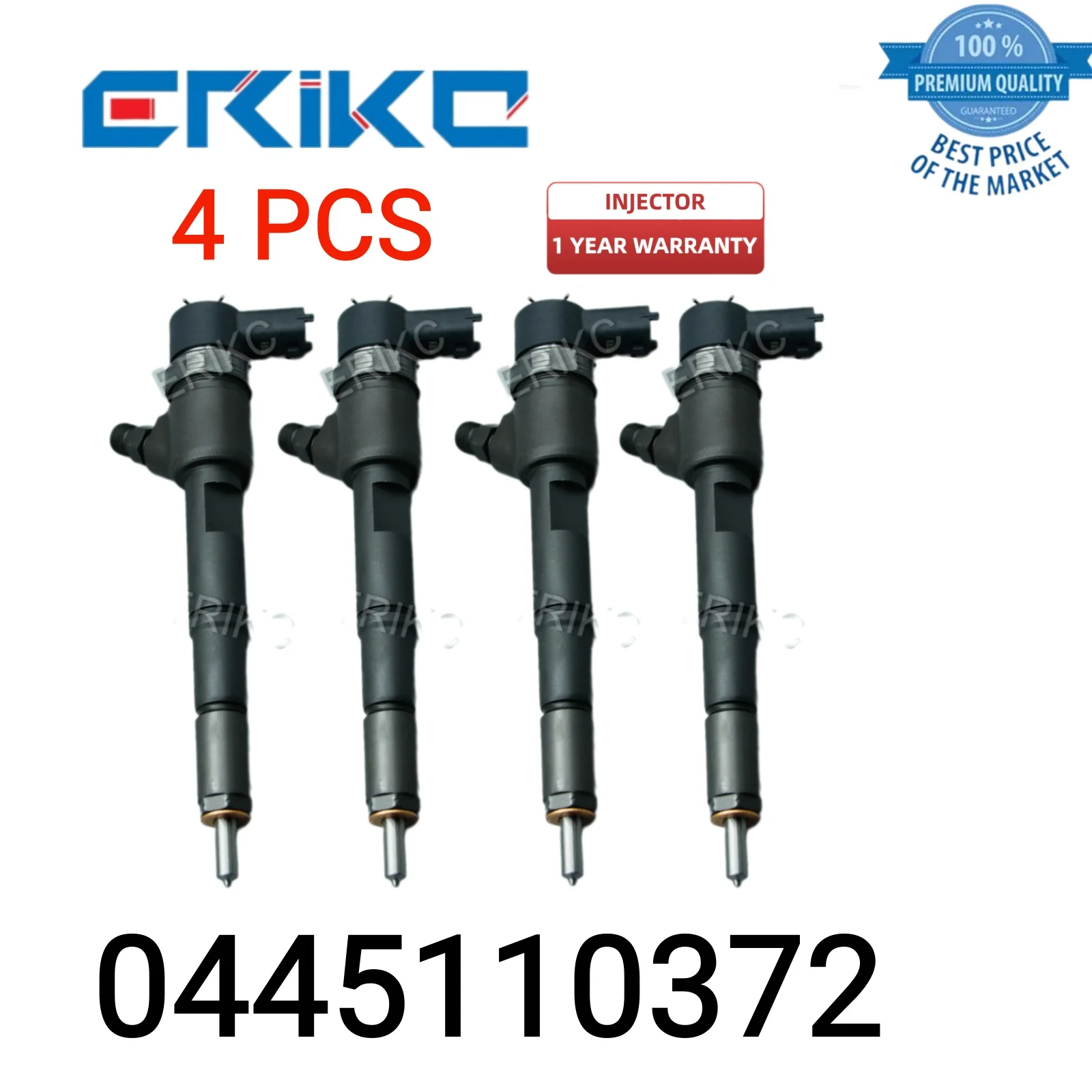 4 PCS 0445110372 Car Engine Fuel Injector 0 445 110 372 Injector Assy 0445 110 372 Injection Rail fit for ChaoChai