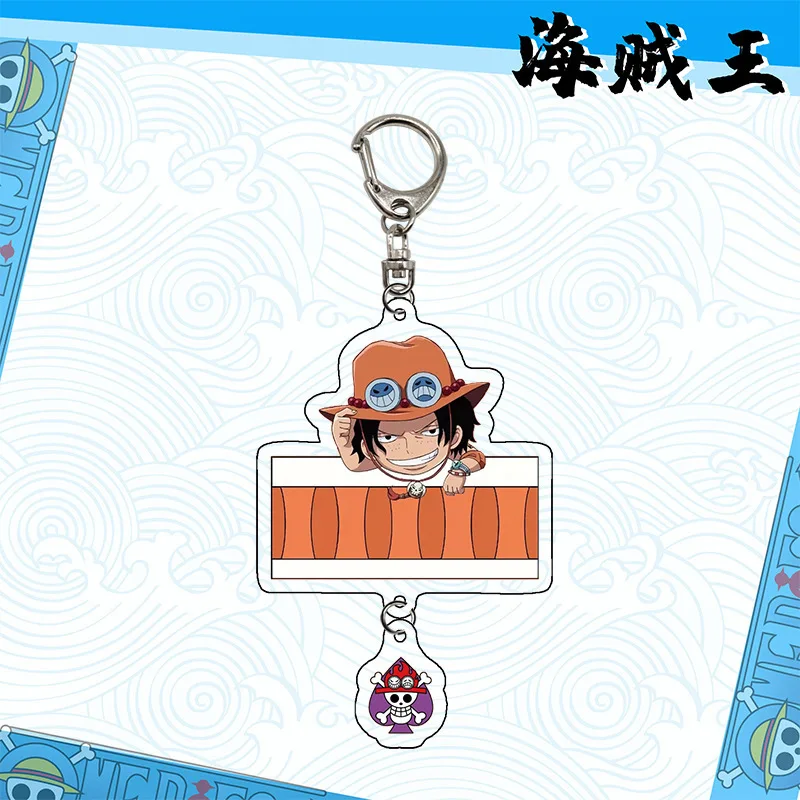 One Piece Luffy Action Anime Figures  Sanji Zoro Doll Fashion Student Bag Pendant Cute Style Men'S Birthday Gift Key Ring