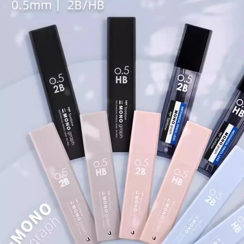 5pcs Japan Tombow Mechanical Pencil Lead MONO Graph 0.5mm Non Breakable Lead Student 2B/HB Activity Lead XCR5-MGL Art Supplies - Image 2