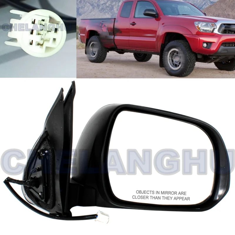 Mirror Assembly For Toyota Tacoma 2005 2006 2007 2008 2009 2010 2011 US Version Right Side 3 Pins Power Adjust