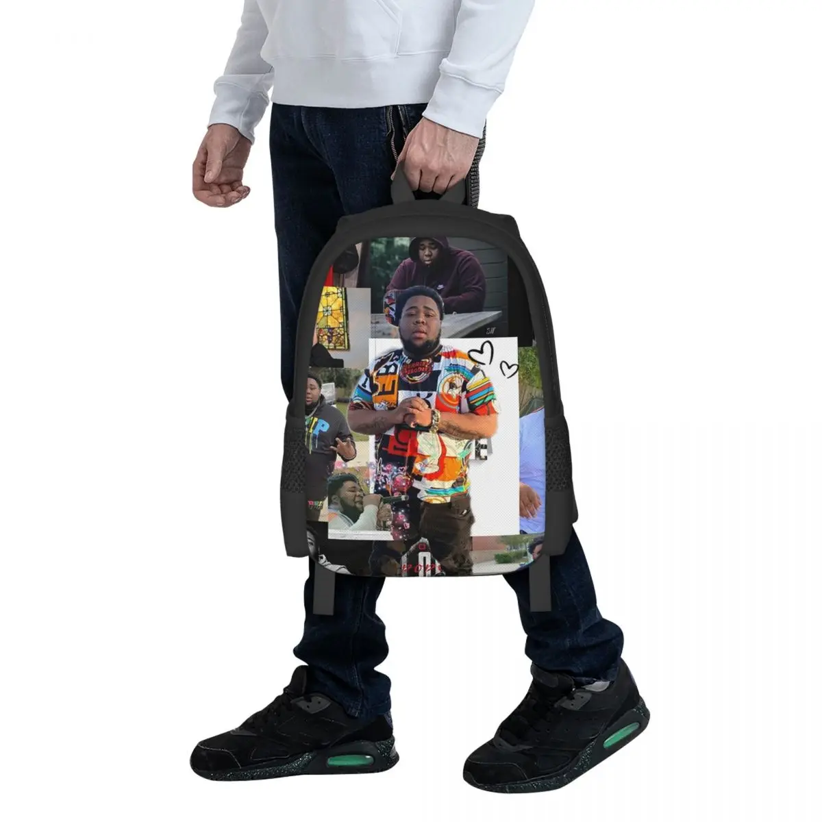 

Rod Wave Student Backpack School Bag Hiking Travel Daypack for Men Women Fashion Bookbag Shoulder Bags