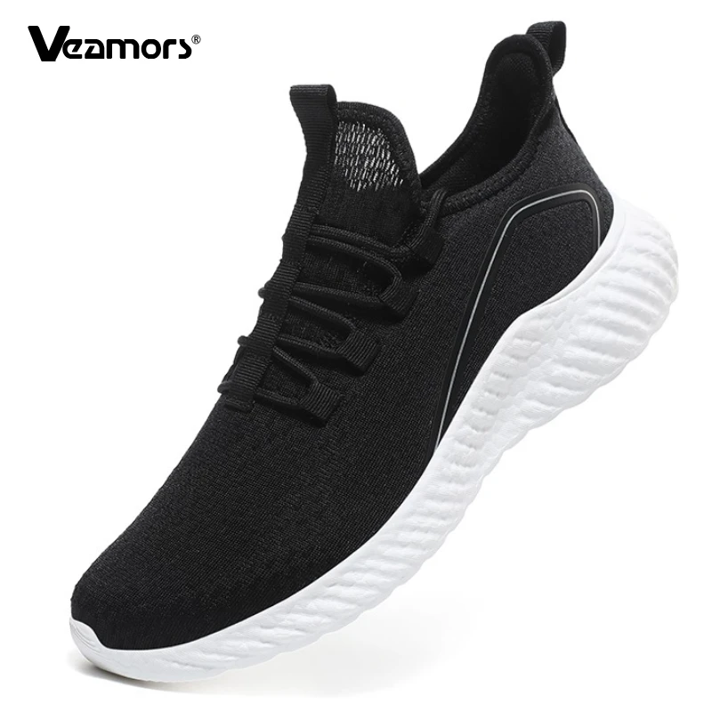 

Knitted Mesh Men's Running Shoes Breathable Casual Sneakers Man Lightweight Outdoor Sports Shoes for Jogging Traveling