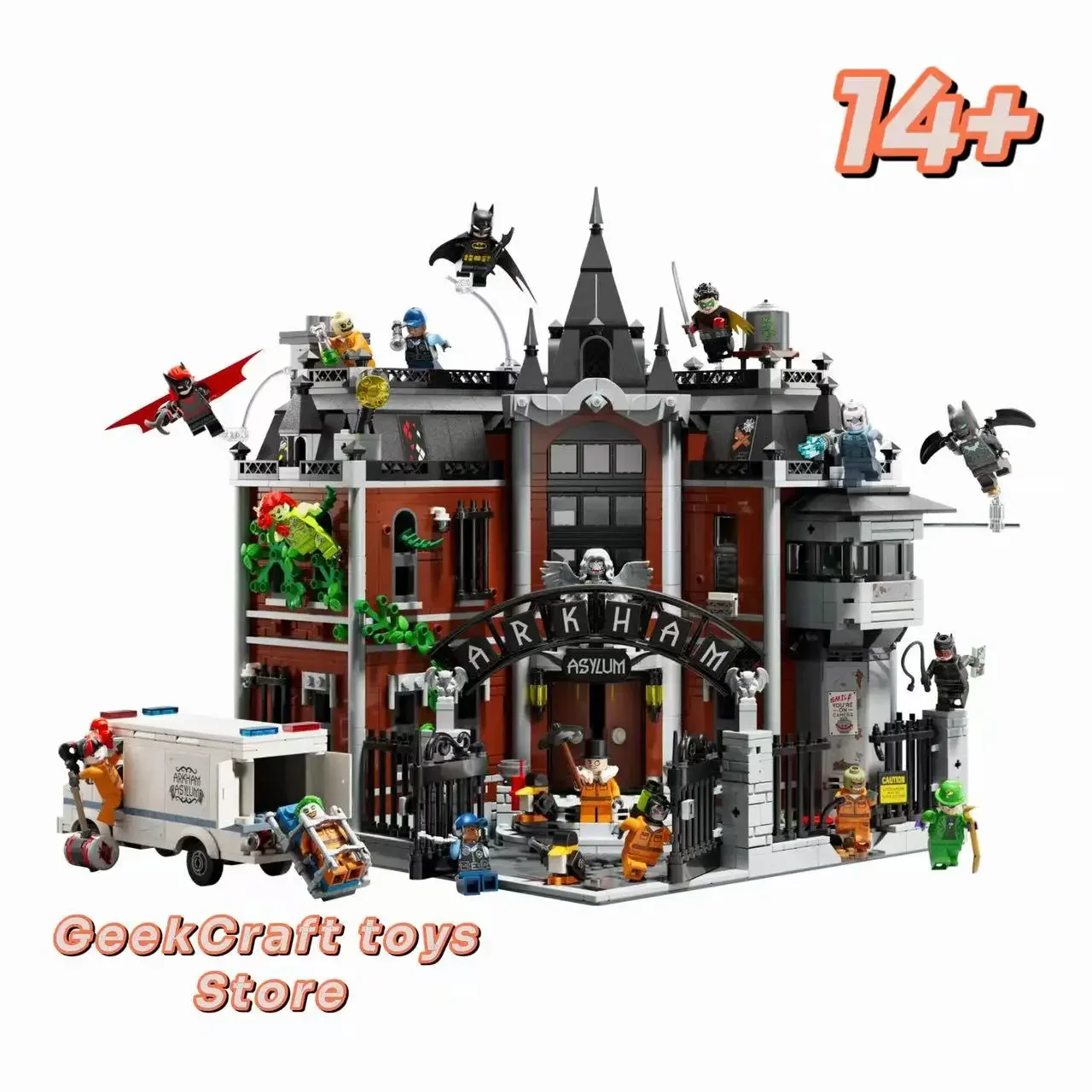 

Disney 76300 DIY New Hero Series Arkham Asylum Building Set, Halloween, Christmas Gift, Birthday Gift