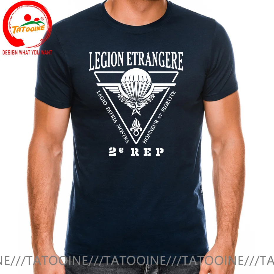 France Legion Etrangere T Shirt Men French Foreign Regiment Granate Logo Printed T-Shirt Special Army Tee Shirt New S-6XL tshirt