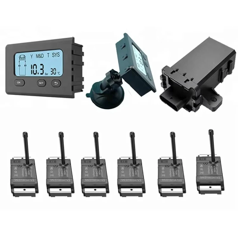 1 to 18 tire programmable universal wireless tire pressure monitoring system high-end tire pressure gauge