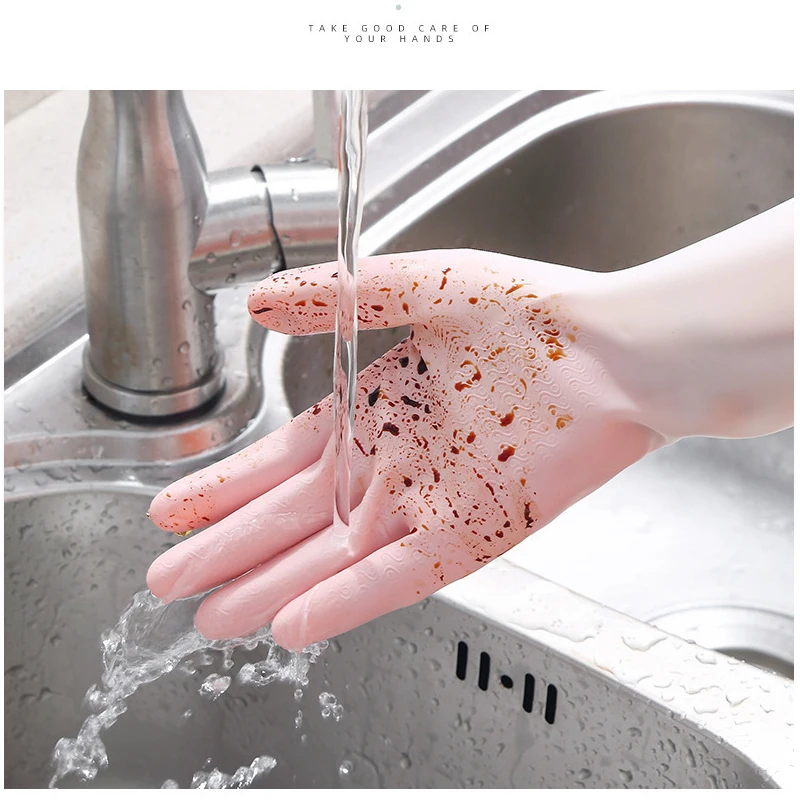 شاومي مطاط مقاوم للمياه قفازات لغسيل الأطباق المطبخ دائم تنظيف الأعمال المنزلية أدوات غسل الصحون