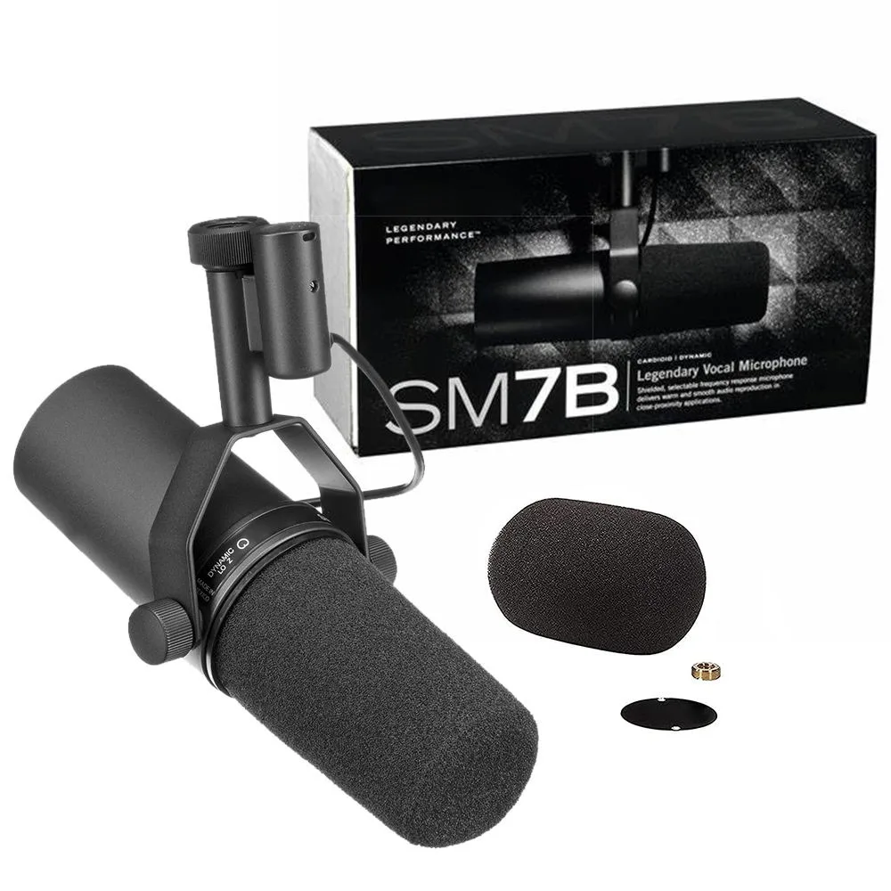 

cardioid studio microphone adjustable Dynamic Vocal Microphone SM 7B Podcast