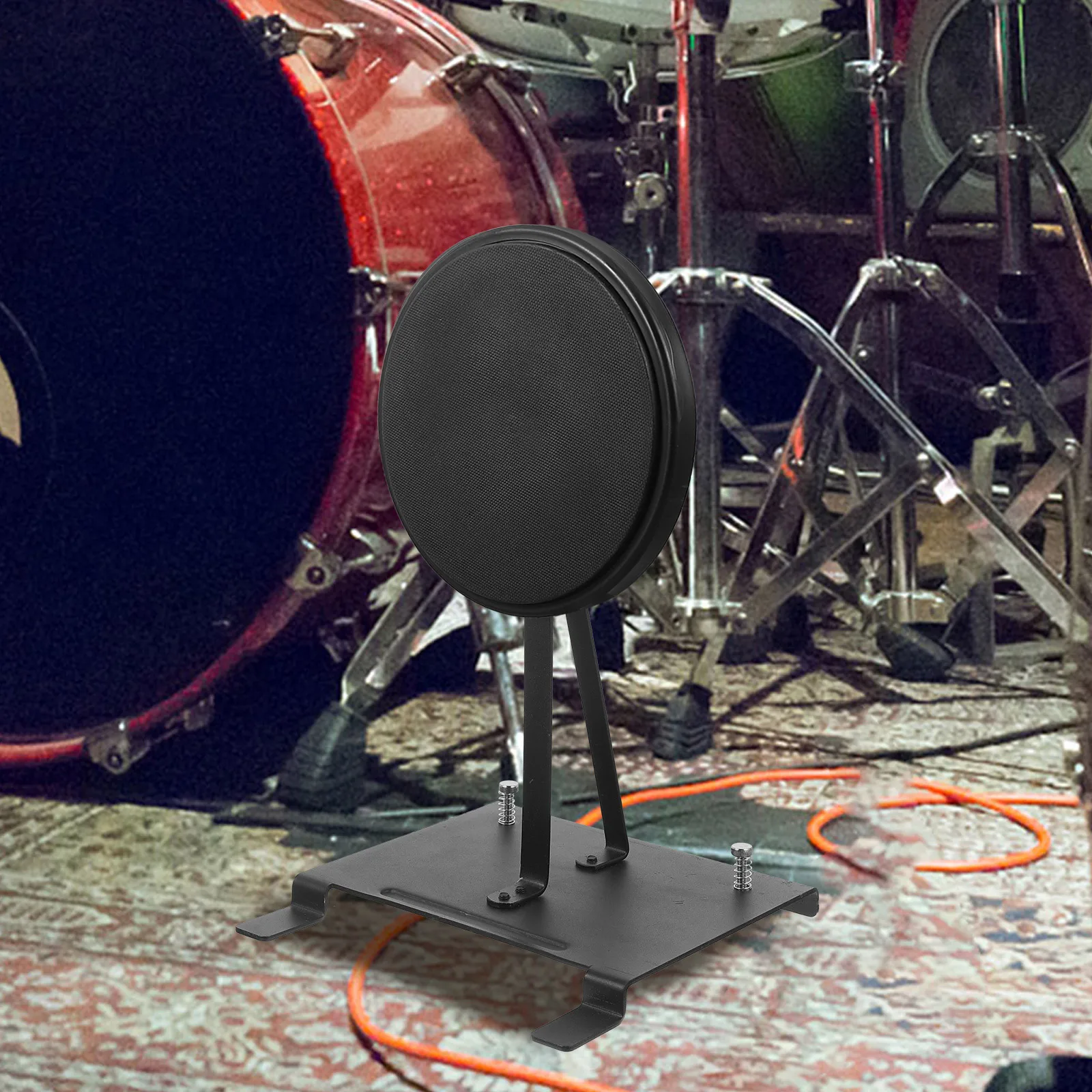 

База для барабанов, тренировочная база, педаль для ударного барабана, портативный, легкий, простой в использовании, необходимый инструмент для барабанщиков, двойная педаль удара