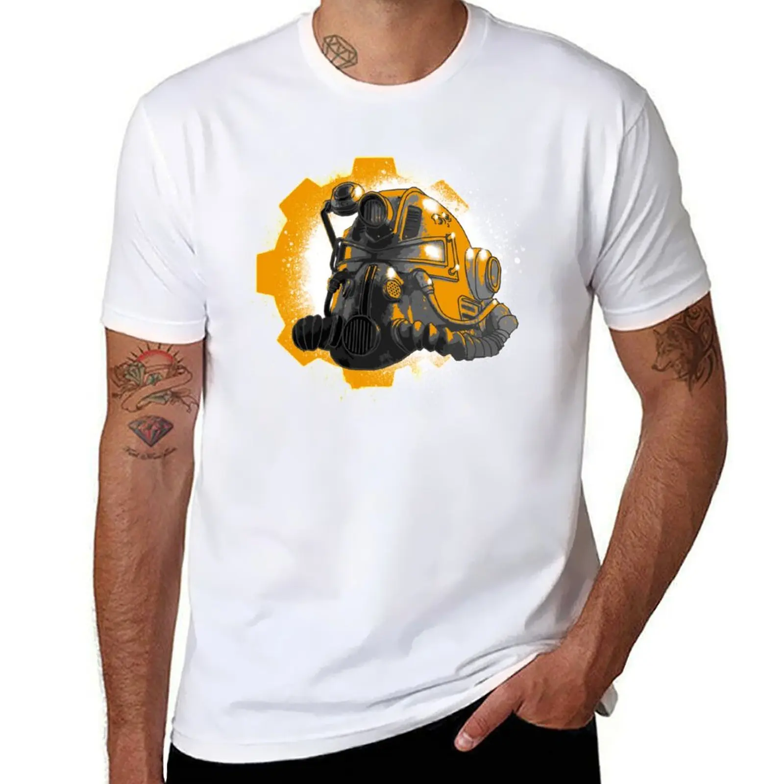 

Футболка Power Armor edition, мужские хлопковые мягкие футболки, мужская дизайнерская футболка