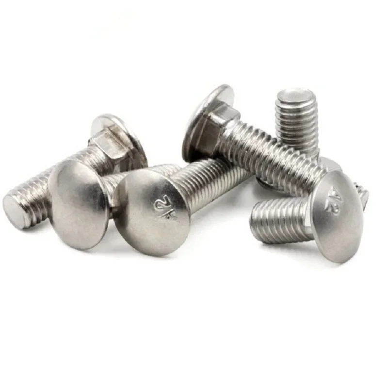 304 stainless steel GB12 small head carriage screw semicircular head square neck screw square shelf screw M6 M8 M10 M12