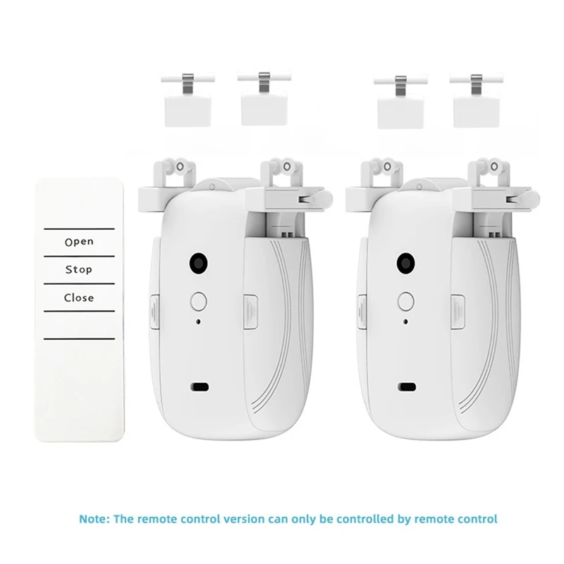 

Dual Smart Curtains Robot T/U-Rail Tracks Automatic Curtain Opener Remote Control Curtain Motor