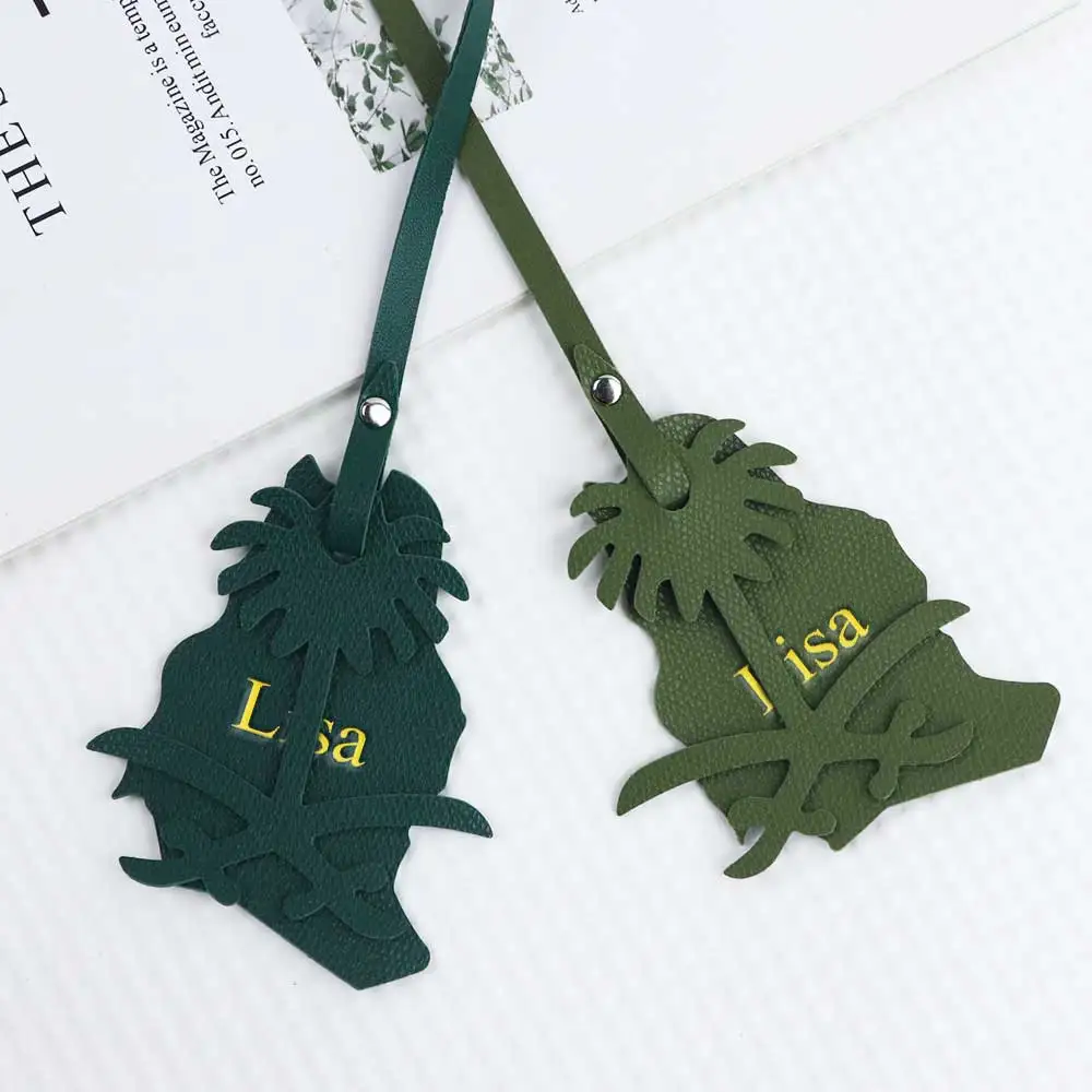 Customized name creative souvenirs, coconut tree maps, car pendants, bag accessories, luggage pendants and ornaments