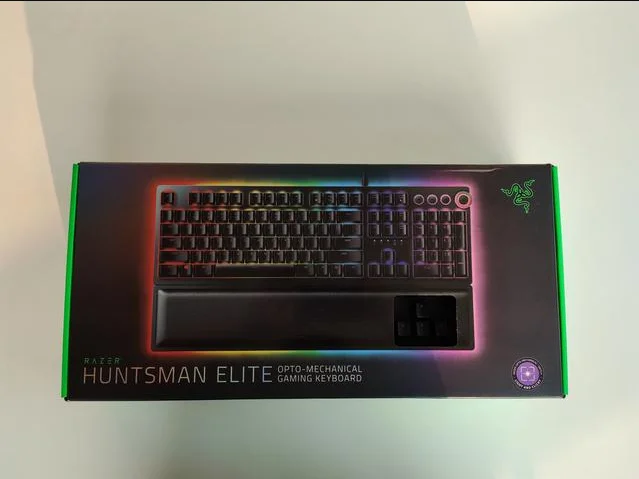 

Игровая клавиатура Razer Huntsman chroma version, клавиатура с быстрыми переключателями, кличные оптические переключатели, магнитная плюшевая подставка для запястья