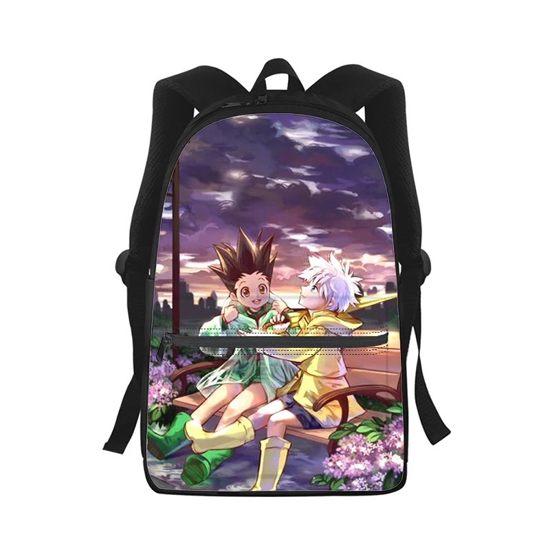 HUNTER×HUNTER Anime Men Women Backpack 3D Print Fashion Student School Bag Laptop Backpack Kids Travel Shoulder Bag