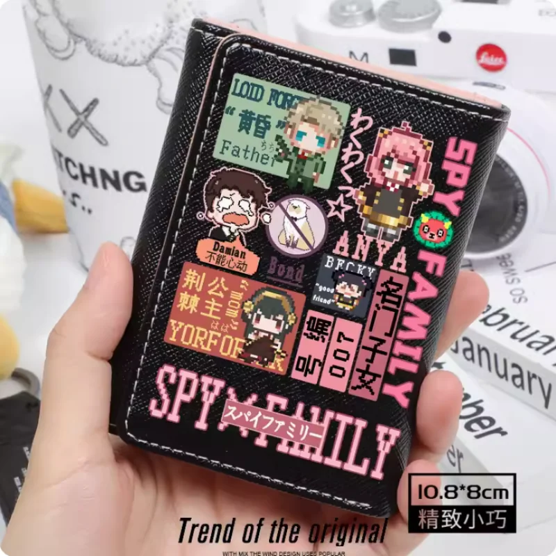 Anime Spy Family Yor Forger Anya Forger Wallet Women Fold Bag Multi Card  Coin Pocket Holder Fashion Wallet Gift