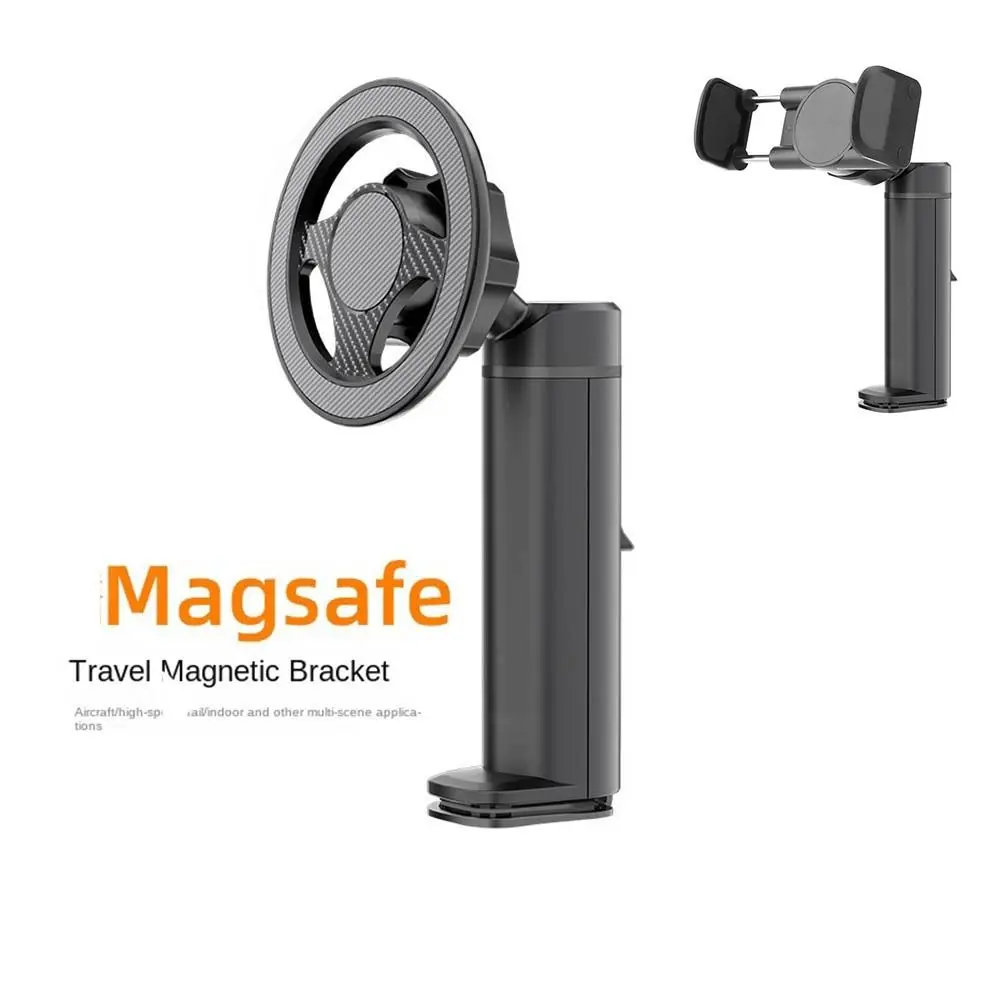 Foldable Magnetic Phone Holder Adjustable Easy Installation Desk Phone Mount Rotatable Non-slip Desk Selfie Stand