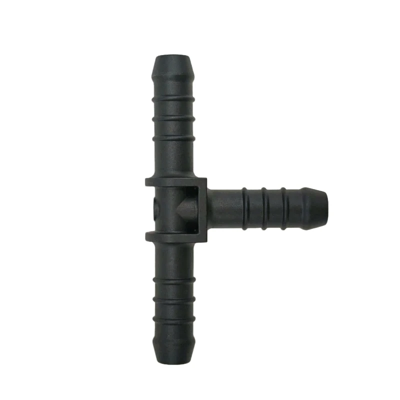 T-shaped auto fastner 3-way equal-diameter fuel pipes quick connector connect 8mm rubber hose quick-connect fitting 2PCS a lot