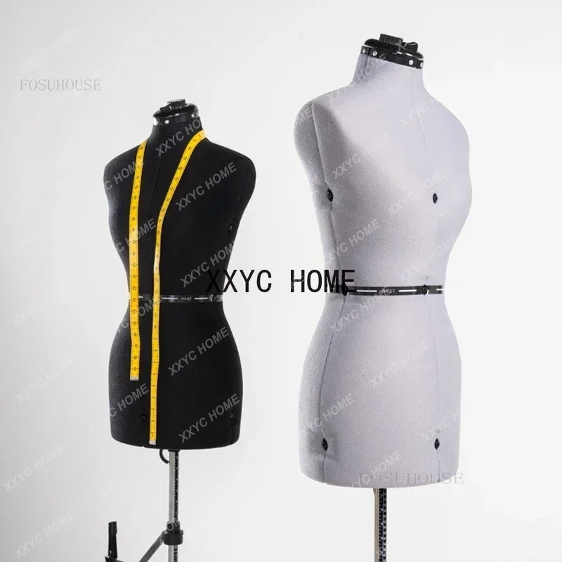 Sewing Mannequins Adjustable Size Cloth Cover DIY Tailor Female Mannequin Supplies Professional Model for Clothing Design AA