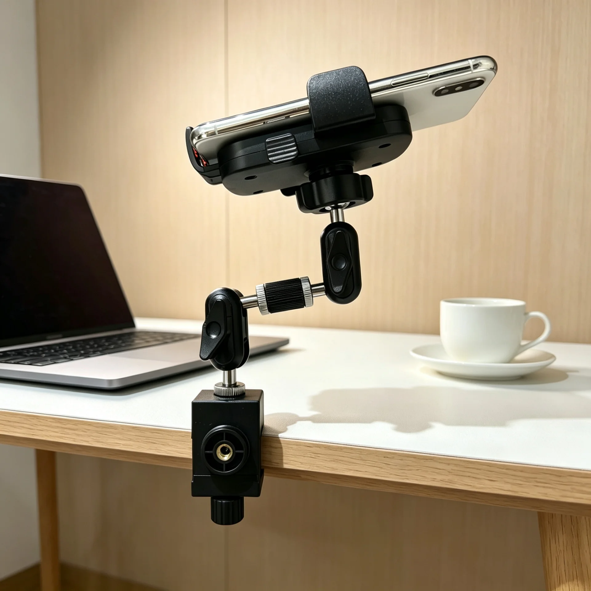 

Adjustable 360 Degree Rotating Lazy Phone Holder Desktop Tricycle Stall Live Video Broadcast Recording Accessory