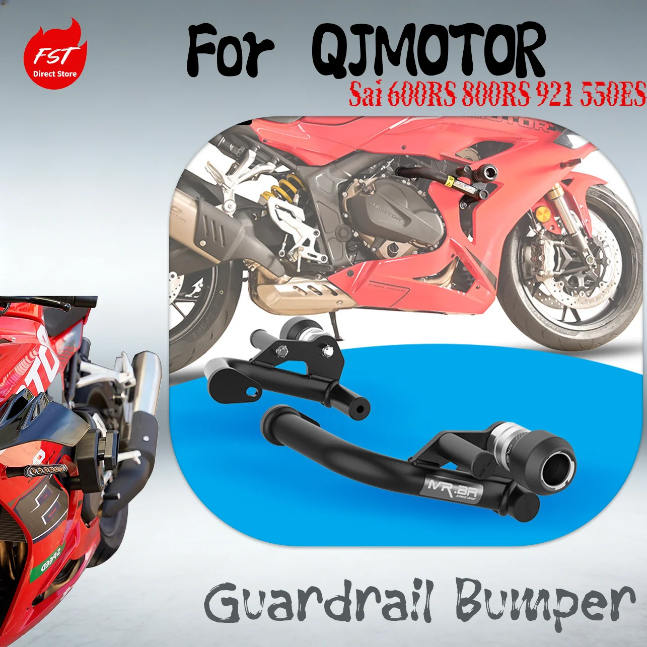 

Crash Bars Engine Guard Anti-Fall Bumper Racing Protector for QJMotor Qianjiang Sai 600RS 800RS 921 550ES Motorcycle Modified