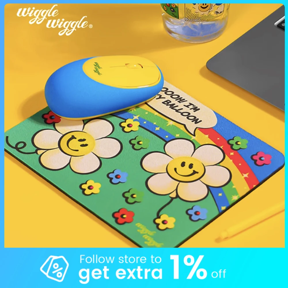 Wiggle Wireless Mouse Silicone Decompression Portable Silent Mouse 2.4g Soft Wireless Mice Office Laptop Desktop Pc Gifts