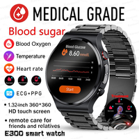 New Laser Treatment Three High Smart Watches Men ECG PPG Heart Rate Blood Sugar Health Tracker Smart Watch For Android Ios Phone