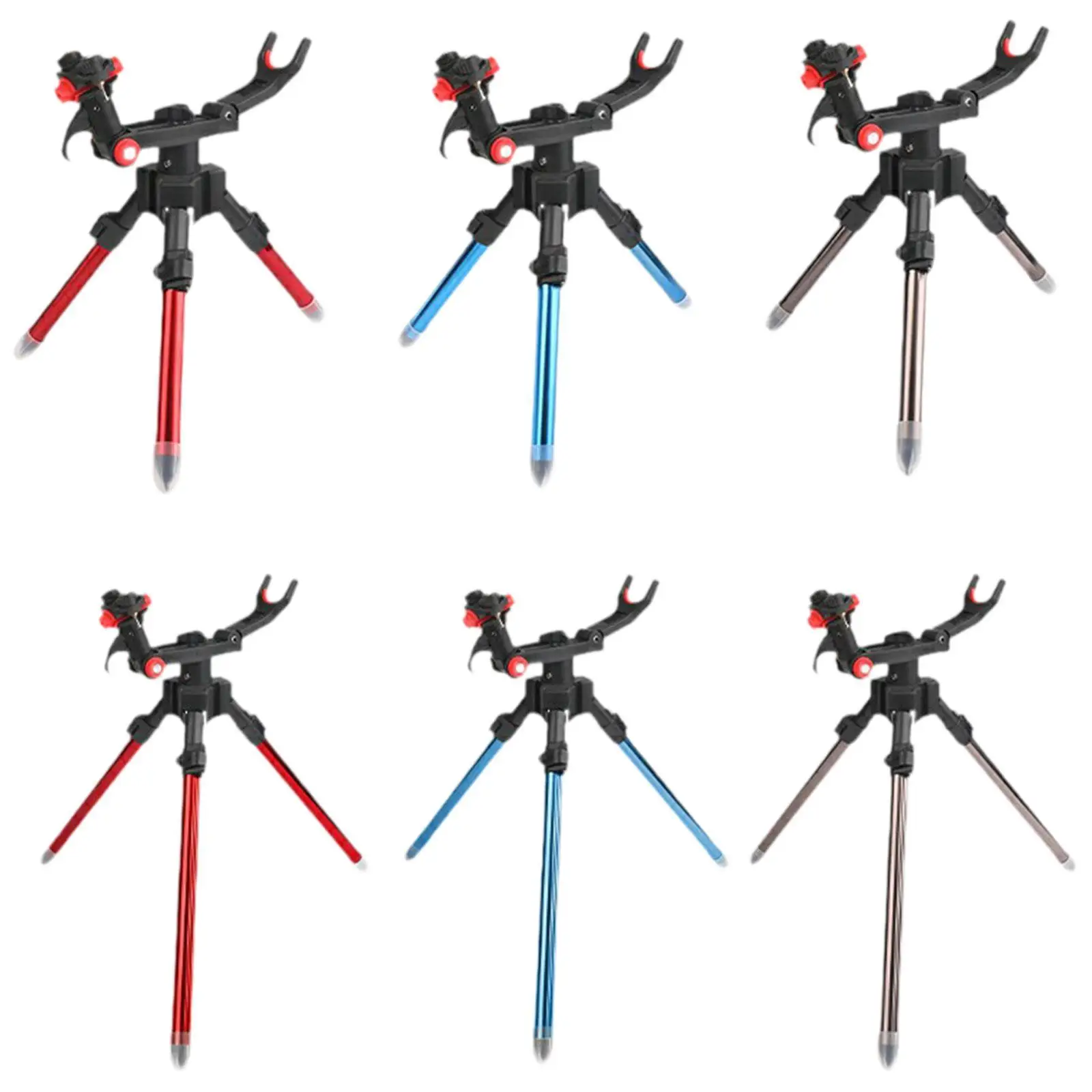 

Fishing Rod Holder Foldable Bracket Support Easy to Carry Fishing Pole Stand