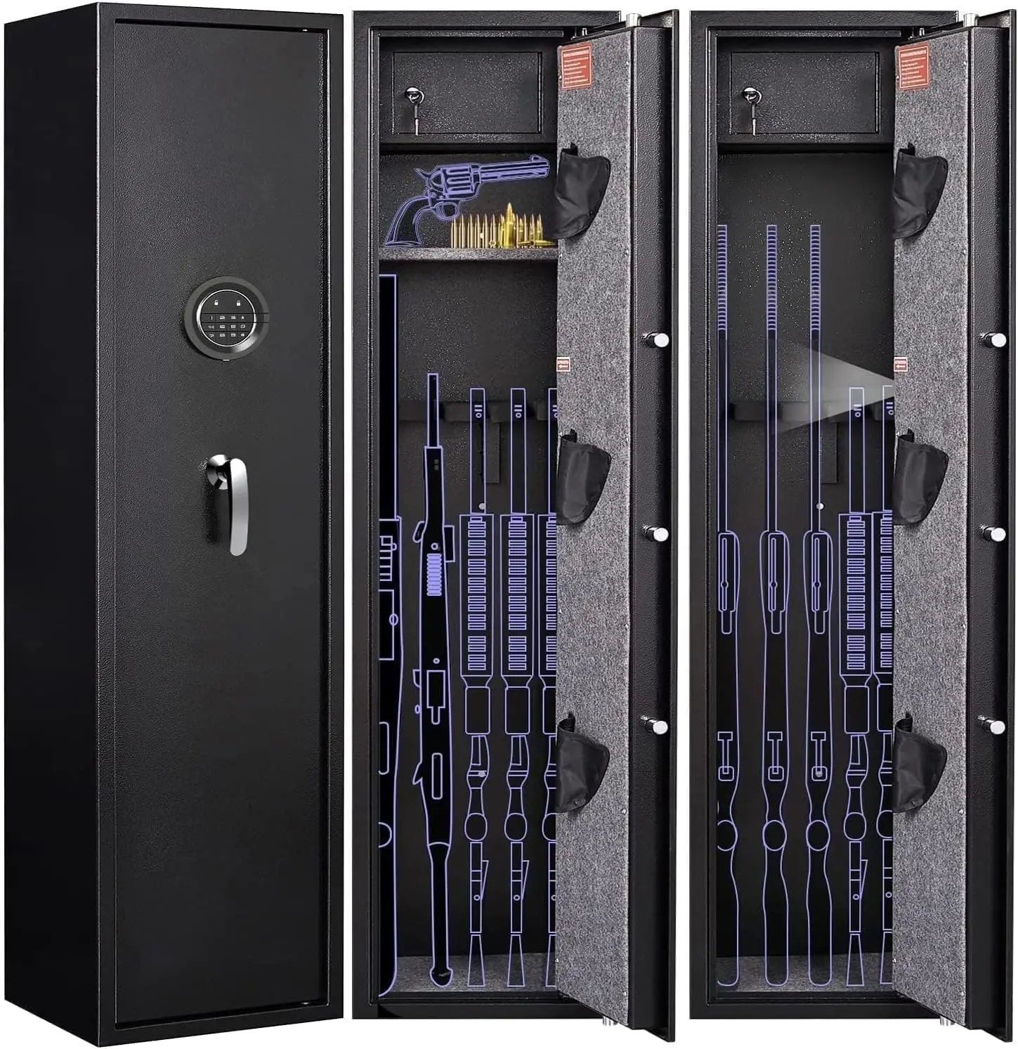

Сейфы для длинных пистолетов с цифровым паролем, сейф для винтовочных пистолетов, быстрый доступ, шкаф для хранения пистолетов 5, для домашних винтовок, рушниц, регулируемая опора F