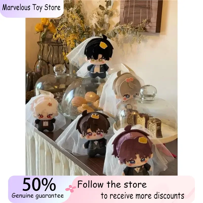 

Presale 10cm Love And Deep Space Wedding Card Nuru Doll Cartoon Cute Groom Costume Design Zayne Rafayel Xavier Girl Gifts Toys